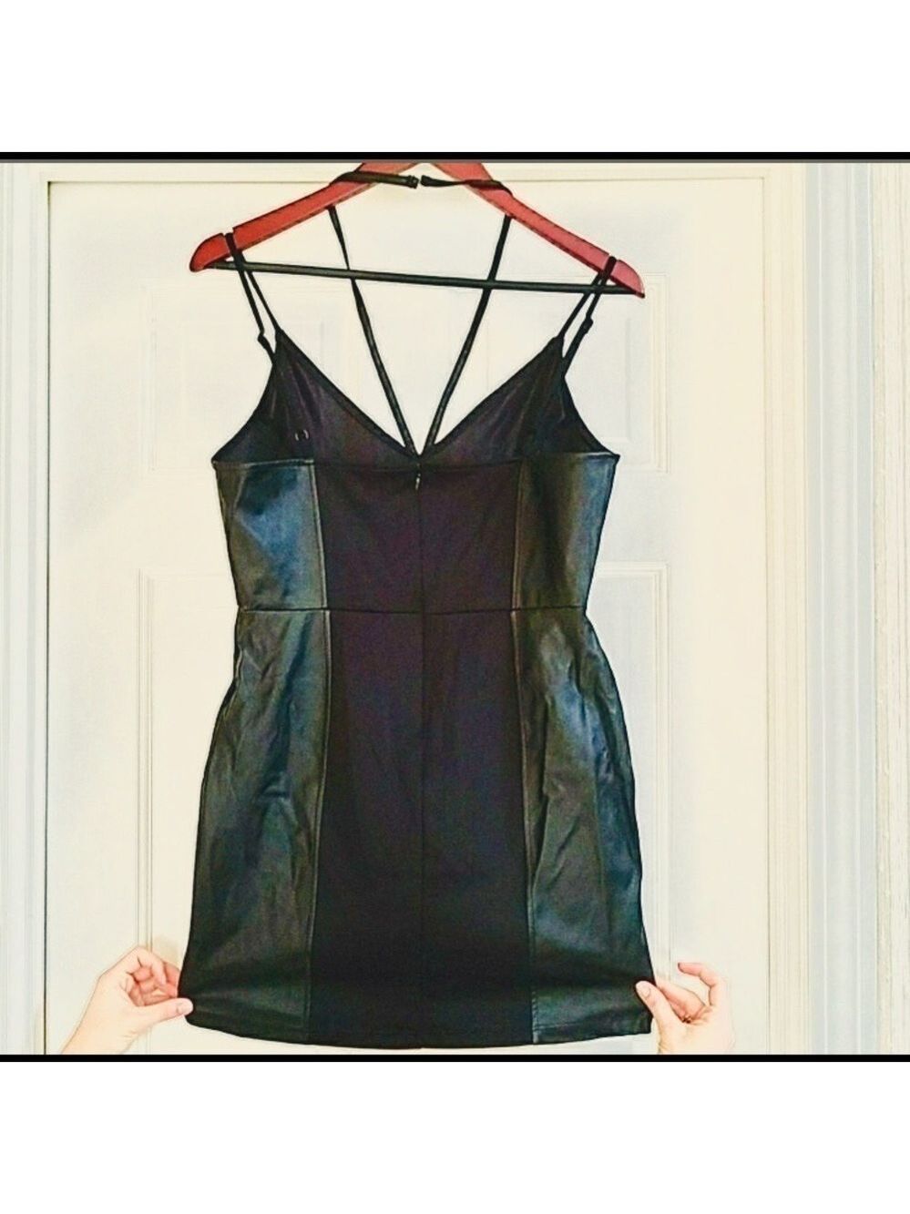 Nasty Gal Black Sexy Faux Leather Mini Dress - Picture 3 of 5